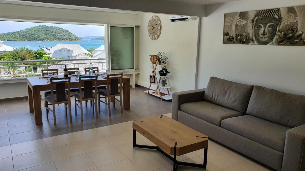 Pinel Superbe Appartement En Residence Vue Mer Cul de Sac Exterior foto